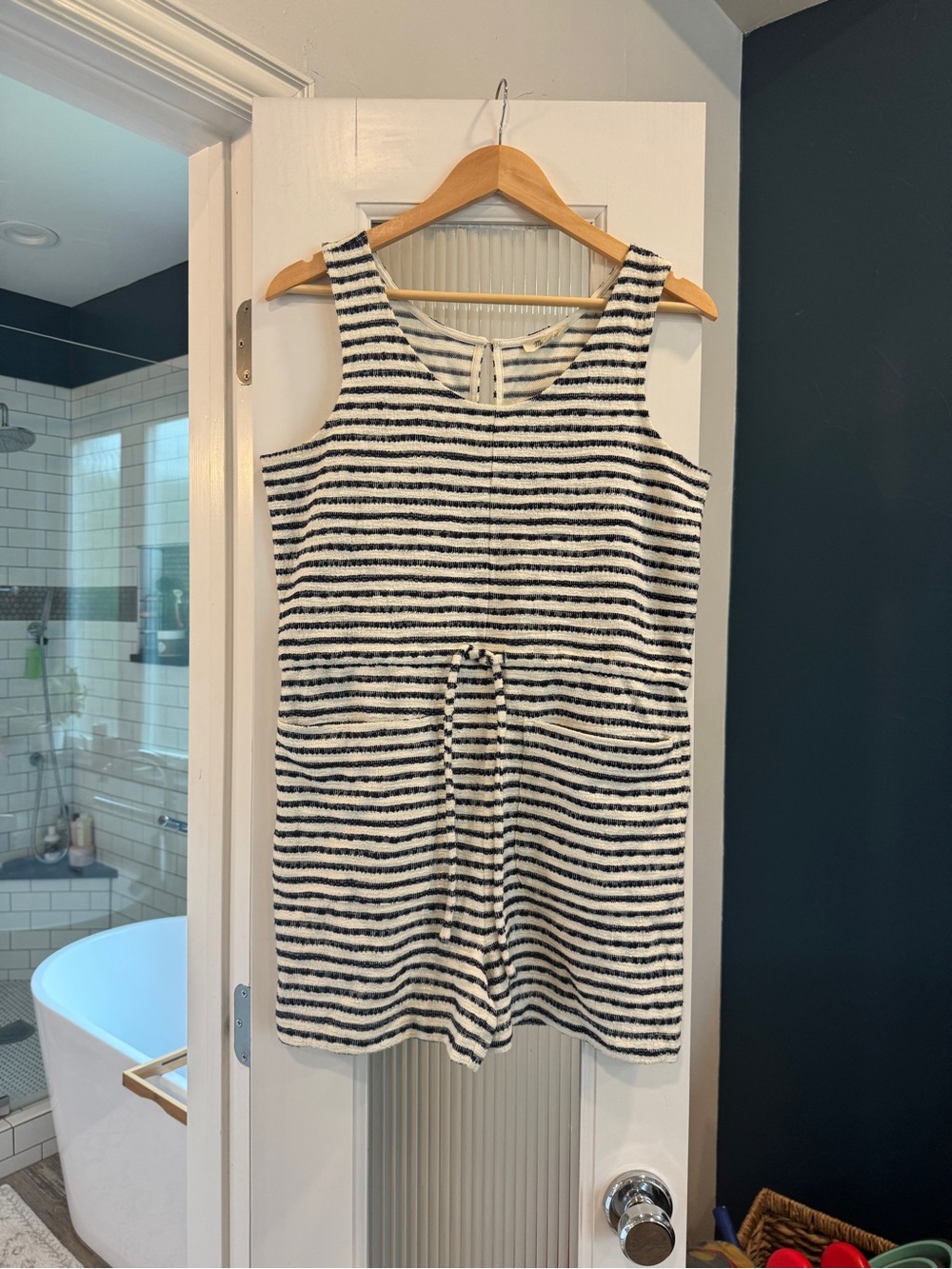 Madewell Striped Romper Size Small